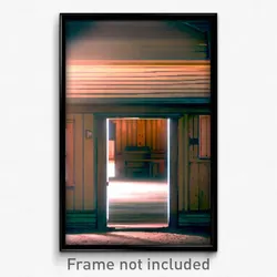 Pixel Art Poster - Familiar Outbuilding (8 Bit Psychedelic Video Game Print)