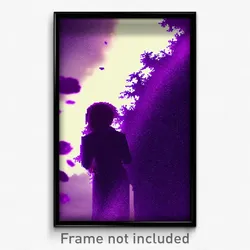 Pixel Art Poster - Purple Remains (8 Bit Psychedelic Trippy Video Game Print)