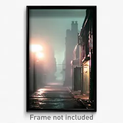 Pixel Art Poster - Dreary Ghetto (8 Bit Psychedelic Trippy Video Game Print)