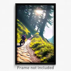 Pixel Art Poster - Wiggly Trail (8 Bit Psychedelic Trippy Video Game Print)