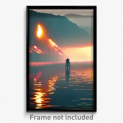 Pixel Art Poster - Zealous Dike (8 Bit Psychedelic Trippy Video Game Print)