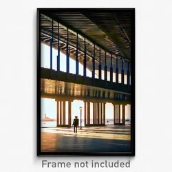 Pixel Art Poster - Calm Barcelona (8 Bit Psychedelic Trippy Video Game Print)