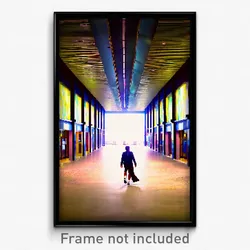 Pixel Art Poster - Narrow Commons (8 Bit Psychedelic Trippy Video Game Print)