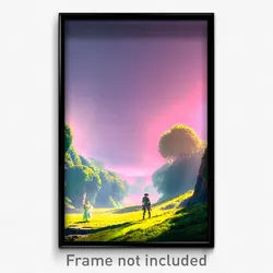 Pixel Art Poster - Remarkable Glade (8 Bit Psychedelic Trippy Video Game Print)