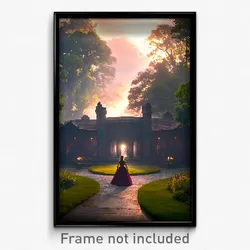 Pixel Art Poster - Negligible Folly (8 Bit Psychedelic Trippy Video Game Print)