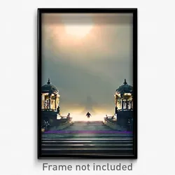 Pixel Art Poster - Frightening Belvedere (8 Bit Psychedelic Video Game Print)