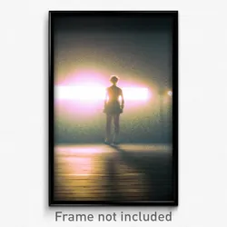 Pixel Art Poster - Unrealistic Court (8 Bit Psychedelic Trippy Video Game Print)