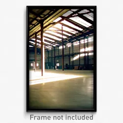 Pixel Art Poster - Drab Warehouse (8 Bit Psychedelic Trippy Video Game Print)
