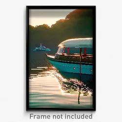Pixel Art Poster - Negligible Boat (8 Bit Psychedelic Trippy Video Game Print)