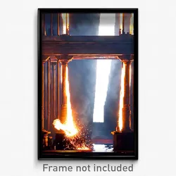 Pixel Art Poster - Dramatic Forgeworks (8 Bit Psychedelic Video Game Print)