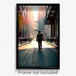 Pixel Art Poster - Steel Street (8 Bit Psychedelic Trippy Video Game Print)