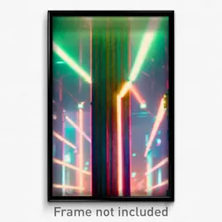 Pixel Art Poster - Captivating Matrix (8 Bit Psychedelic Video Game Print)