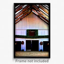 Pixel Art Poster - Pretty Barn (8 Bit Psychedelic Trippy Weird Video Game Print)