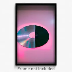 Pixel Art Poster - Round Vinyl (8 Bit Psychedelic Trippy Weird Video Game Print)
