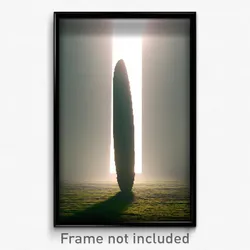 Pixel Art Poster - Superficial Menhir (8 Bit Psychedelic Video Game Print)