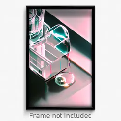 Pixel Art Poster - Fluid Glass (8 Bit Psychedelic Trippy Weird Video Game Print)