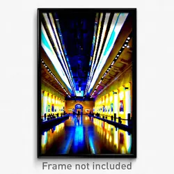 Pixel Art Poster - Enormous Museum (8 Bit Psychedelic Trippy Video Game Print)
