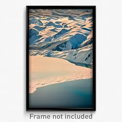 Pixel Art Poster - Crowded Glacier (8 Bit Psychedelic Trippy Video Game Print)