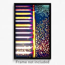 Pixel Art Poster - Sparkling Ladder (8 Bit Psychedelic Trippy Video Game Print)