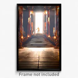 Pixel Art Poster - Bronze Balistraria (8 Bit Psychedelic Video Game Print)