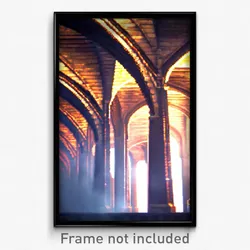 Pixel Art Poster - Grand Aquaduct (8 Bit Psychedelic Trippy Video Game Print)