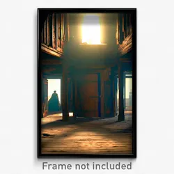 Pixel Art Poster - Aged Hideaway (8 Bit Psychedelic Trippy Video Game Print)