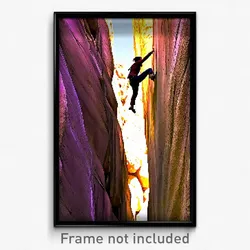 Pixel Art Poster - Authentic Climb (8 Bit Psychedelic Trippy Video Game Print)