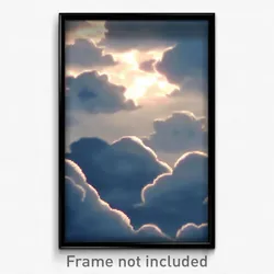Pixel Art Poster - Cloudy Gallows (8 Bit Psychedelic Trippy Video Game Print)