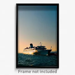 Pixel Art Poster - Incredible Ferry (8 Bit Psychedelic Trippy Video Game Print)
