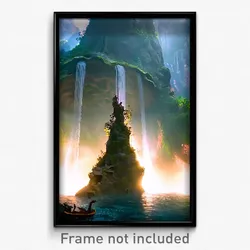 Pixel Art Poster - Alive Grotto (8 Bit Psychedelic Trippy Video Game Print)