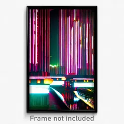 Pixel Art Poster - Imaginative Barbican (8 Bit Psychedelic Video Game Print)