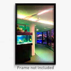 Pixel Art Poster - Humble Aquarium (8 Bit Psychedelic Trippy Video Game Print)
