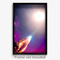 Pixel Art Poster - Captivating Outer Space (8 Bit Psychedelic Video Game Print)