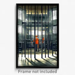 Pixel Art Poster - Impeccable Prison (8 Bit Psychedelic Trippy Video Game Print)