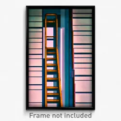 Pixel Art Poster - Cultured Ladder (8 Bit Psychedelic Trippy Video Game Print)