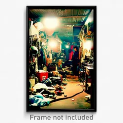 Pixel Art Poster - Cluttered Muster (8 Bit Psychedelic Trippy Video Game Print)