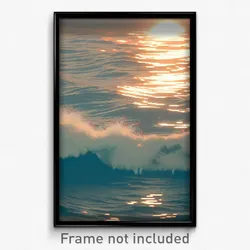 Pixel Art Poster - Fluid Ocean (8 Bit Psychedelic Trippy Weird Video Game Print)