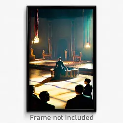 Pixel Art Poster - Interesting Antechamber (8 Bit Psychedelic Video Game Print)