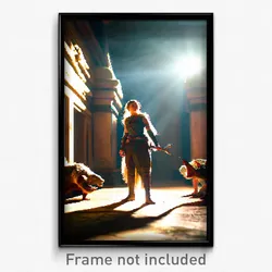 Pixel Art Poster - Warlike Menagerie (8 Bit Psychedelic Trippy Video Game Print)