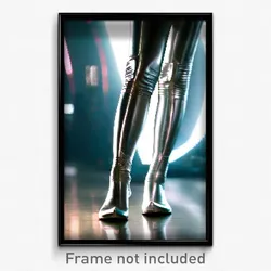 Pixel Art Poster - Silver Leg (8 Bit Psychedelic Trippy Weird Video Game Print)