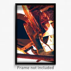 Pixel Art Poster - Rusty Crop (8 Bit Psychedelic Trippy Weird Video Game Print)