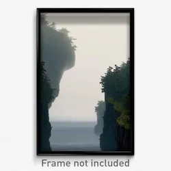 Pixel Art Poster - Gloomy Cove (8 Bit Psychedelic Trippy Weird Video Game Print)