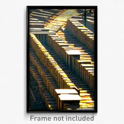Pixel Art Poster - Homely Trenches (8 Bit Psychedelic Trippy Video Game Print)