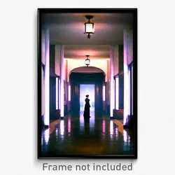 Pixel Art Poster - Noted Hall (8 Bit Psychedelic Trippy Weird Video Game Print)