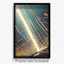 Pixel Art Poster - Strange Wire (8 Bit Psychedelic Trippy Video Game Print)