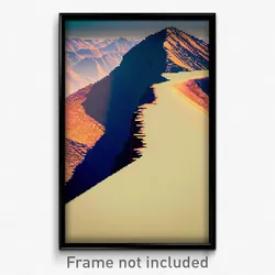 Pixel Art Poster - Zealous Ridge (8 Bit Psychedelic Trippy Video Game Print)