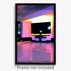Pixel Art Poster - Whopping Television (8 Bit Psychedelic Video Game Print)