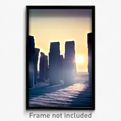 Pixel Art Poster - Neat Henge (8 Bit Psychedelic Trippy Weird Video Game Print)