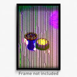 Pixel Art Poster - Wire Frame Glitchy Cobbler (8 Bit Video Game Print)