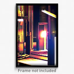 Pixel Art Poster - Buoyant Foundry (8 Bit Psychedelic Trippy Video Game Print)